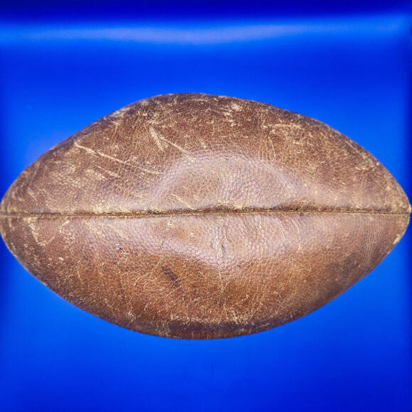 Vintage 1960s Wilson "The Duke" Leather Official Pattern Football Made in USA - Picture 7 of 9